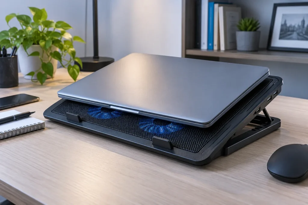 Base refrigeradora para portátil genérica con rejilla y ventiladores